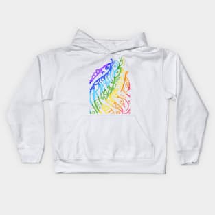 Very beautiful decorative colorful abstract lines Kids Hoodie